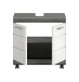 Waschbeckenunterschrank >Scout< in Rauchsilber/Weiß hochglanz - 60x60x34 (BxHxT)