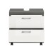 Waschbeckenunterschrank >Scout< in Rauchsilber/Weiß hochglanz - 60x60x34 (BxHxT)