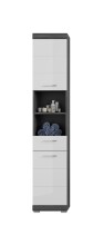 Badezimmer-Set >Scout< in Rauchsilber/Weiß hochglanz - 164x191x34cm (BxHxT)