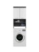 Badezimmer-Set >Scout< in Rauchsilber/Weiß hochglanz - 190x191x34cm (BxHxT)