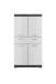 Badezimmer-Set >Scout< in Rauchsilber/Weiß hochglanz - 186x191x34cm (BxHxT)