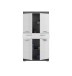 Badezimmer-Set >Scout< in Rauchsilber/Weiß hochglanz - 186x191x34cm (BxHxT)