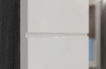 Badezimmer-Set >Scout< in Rauchsilber/Weiß hochglanz - 190x191x34cm (BxHxT)