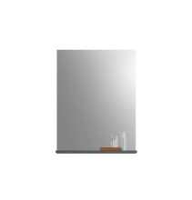Badezimmer-Set >Scout< in Rauchsilber/Weiß hochglanz - 186x191x34cm (BxHxT)