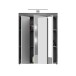 Badezimmer-Set >Scout< in Rauchsilber/Weiß hochglanz - 60x191x34cm (BxHxT)