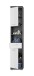 Badezimmer-Set >Scout< in Rauchsilber/Weiß hochglanz - 164x191x37cm (BxHxT)