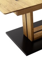 Kulissen-Esstisch >Morena< ausziehbar auf 210cm, in Ast-/Balkeneiche - 160/210x77x90 (BxHxT)