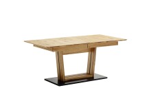 Kulissen-Esstisch >Morena< ausziehbar auf 210cm, in Ast-/Balkeneiche - 160/210x77x90 (BxHxT)