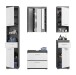 Badezimmer-Set >Scout< in Rauchsilber/Weiß hochglanz - 164x191x34cm (BxHxT)