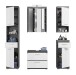 Badezimmer-Set >Scout< in Rauchsilber/Weiß hochglanz - 164x191x34cm (BxHxT)