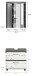 Badezimmer-Set >Scout< in Rauchsilber/Weiß hochglanz - 60x191x34cm (BxHxT)