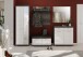 Garderobenpaneel >Scout< in Rauchsilber/-- - 90x98x27cm (BxHxT)