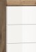 Waschbeckenunterschrank >Wave< in Nox Oak Dekor / Weiß - 60x56x34cm (BxHxT)