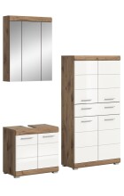 Badezimmer-Set >Wave< in Nox Oak...