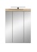 Badezimmerspiegelschrank >Lambada< in Eiche Dekor / Spiegel - 60x79x18cm (BxHxT)