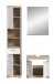 Badezimmer-Set >Lambada< in Eiche Dekor / Weiß - 112x191x34cm (BxHxT)