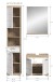 Badezimmer-Set >Lambada< in Eiche Dekor / Weiß - 112x191x34cm (BxHxT)