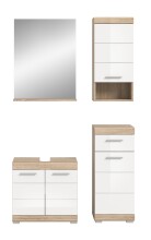 Badezimmer-Set >Lambada< in Eiche Dekor / Weiß - 112x191x34cm (BxHxT)