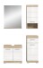 Badezimmer-Set >Lambada< in Eiche Dekor / Weiß - 112x191x34cm (BxHxT)