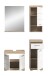 Badezimmer-Set >Lambada< in Eiche Dekor / Weiß - 112x191x34cm (BxHxT)