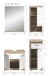 Badezimmer-Set >Lambada< in Eiche Dekor / Weiß - 112x191x34cm (BxHxT)