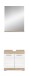 Badezimmer-Set >Lambada< in Eiche Dekor / Weiß - 60x191x34cm (BxHxT)