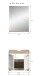 Badezimmer-Set >Lambada< in Eiche Dekor / Weiß - 60x191x34cm (BxHxT)