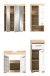 Badezimmer-Set >Lambada< in Eiche Dekor / Weiß - 112x191x34cm (BxHxT)