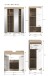 Badezimmer-Set >Lambada< in Eiche Dekor / Weiß - 112x191x34cm (BxHxT)
