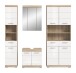 Badezimmer-Set >Lambada< in Eiche Dekor / Weiß - 186x191x34cm (BxHxT)