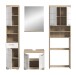 Badezimmer-Set >Lambada< in Eiche Dekor / Weiß - 190x191x34cm (BxHxT)