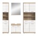 Badezimmer-Set >Lambada< in Eiche Dekor / Weiß - 186x191x34cm (BxHxT)