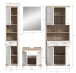 Badezimmer-Set >Lambada< in Eiche Dekor / Weiß - 186x191x34cm (BxHxT)