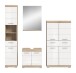 Badezimmer-Set >Lambada< in Eiche Dekor / Weiß  - 186x191x34cm (BxHxT)