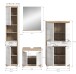 Badezimmer-Set >Lambada< in Eiche Dekor / Weiß  - 186x191x34cm (BxHxT)