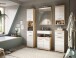 Badezimmer-Set >Lambada< in Eiche Dekor / Weiß  - 164x191x34cm (BxHxT)