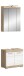 Badezimmer-Set >Lambada< in Eiche Dekor / Weiß  - 60x191x34cm (BxHxT)