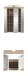 Badezimmer-Set >Lambada< in Eiche Dekor / Weiß  - 60x191x34cm (BxHxT)