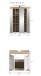 Badezimmer-Set >Lambada< in Eiche Dekor / Weiß  - 60x191x34cm (BxHxT)