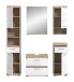 Badezimmer-Set >Lambada< in Eiche Dekor / Weiß  - 164x191x34cm (BxHxT)