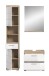 Badezimmer-Set >Lambada< in Eiche Dekor / Weiß  - 112x191x34cm (BxHxT)