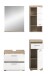 Badezimmer-Set >Lambada< in Eiche Dekor / Weiß  - 112x191x34cm (BxHxT)