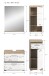 Badezimmer-Set >Lambada< in Eiche Dekor / Weiß  - 112x191x34cm (BxHxT)