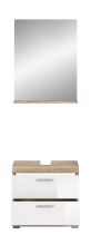 Badezimmer-Set >Lambada< in Eiche Dekor / Weiß  - 60x191x34cm (BxHxT)