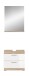 Badezimmer-Set >Lambada< in Eiche Dekor / Weiß  - 60x191x34cm (BxHxT)