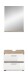 Badezimmer-Set >Lambada< in Eiche Dekor / Weiß  - 60x191x34cm (BxHxT)