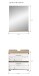 Badezimmer-Set >Lambada< in Eiche Dekor / Weiß  - 60x191x34cm (BxHxT)