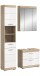 Badezimmer-Set >Lambada< in Eiche Dekor / Weiß - 112x191x34cm (BxHxT)