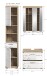 Badezimmer-Set >Lambada< in Eiche Dekor / Weiß - 112x191x34cm (BxHxT)