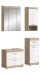Badezimmer-Set >Lambada< in Eiche Dekor / Weiß - 112x191x34cm (BxHxT)